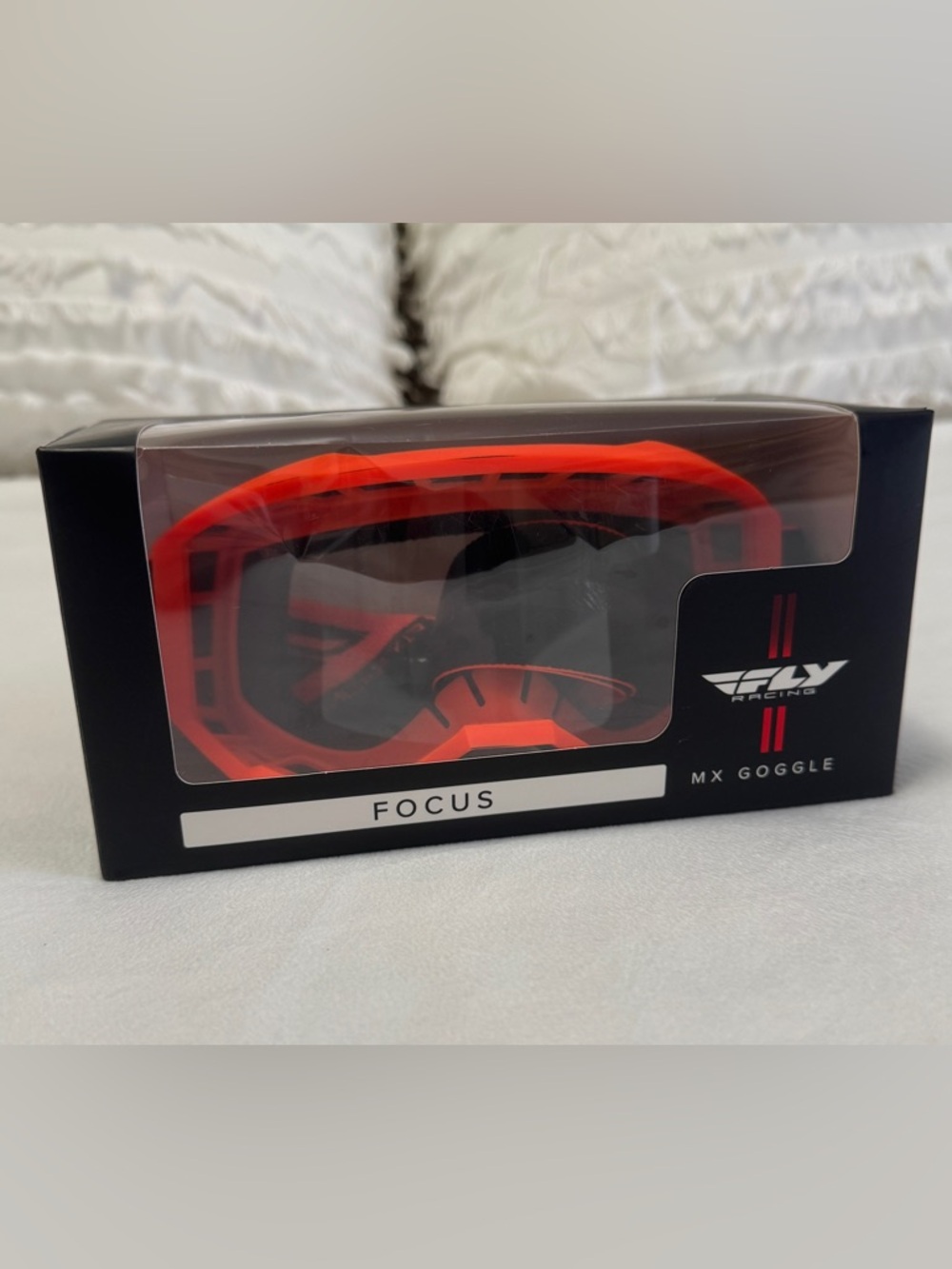 Fly Racing Focus MX Moto Goggle Orange - Picture 4 of 5